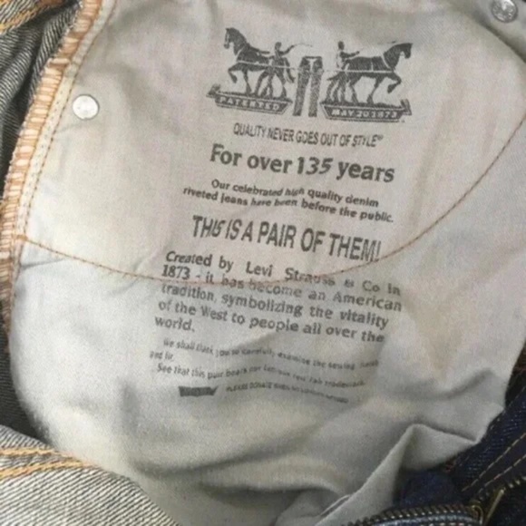 Levi's 505 Regular Fit Jeans Medium Wash Men Size W36 L32 - Picture 6 of 8